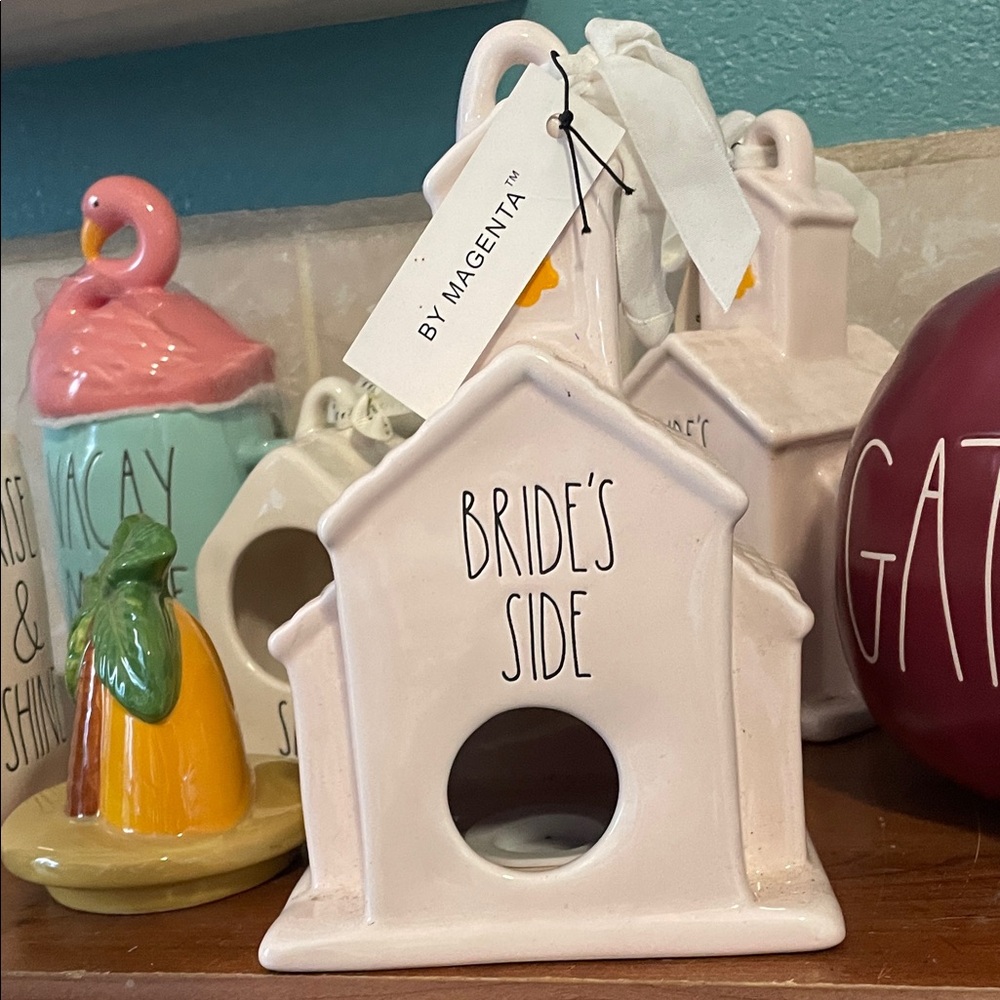 Rae Dunn by Magenta Bride's Side Ceramic Birdhouse
